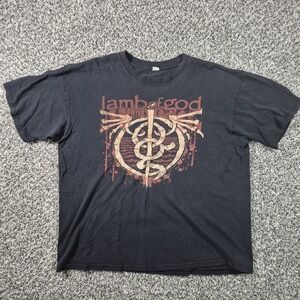 Y2k LAMB OF GOD 2009 NORTH AMERICA TOUR T SHIRT Mens Small-Medium Grunge Core